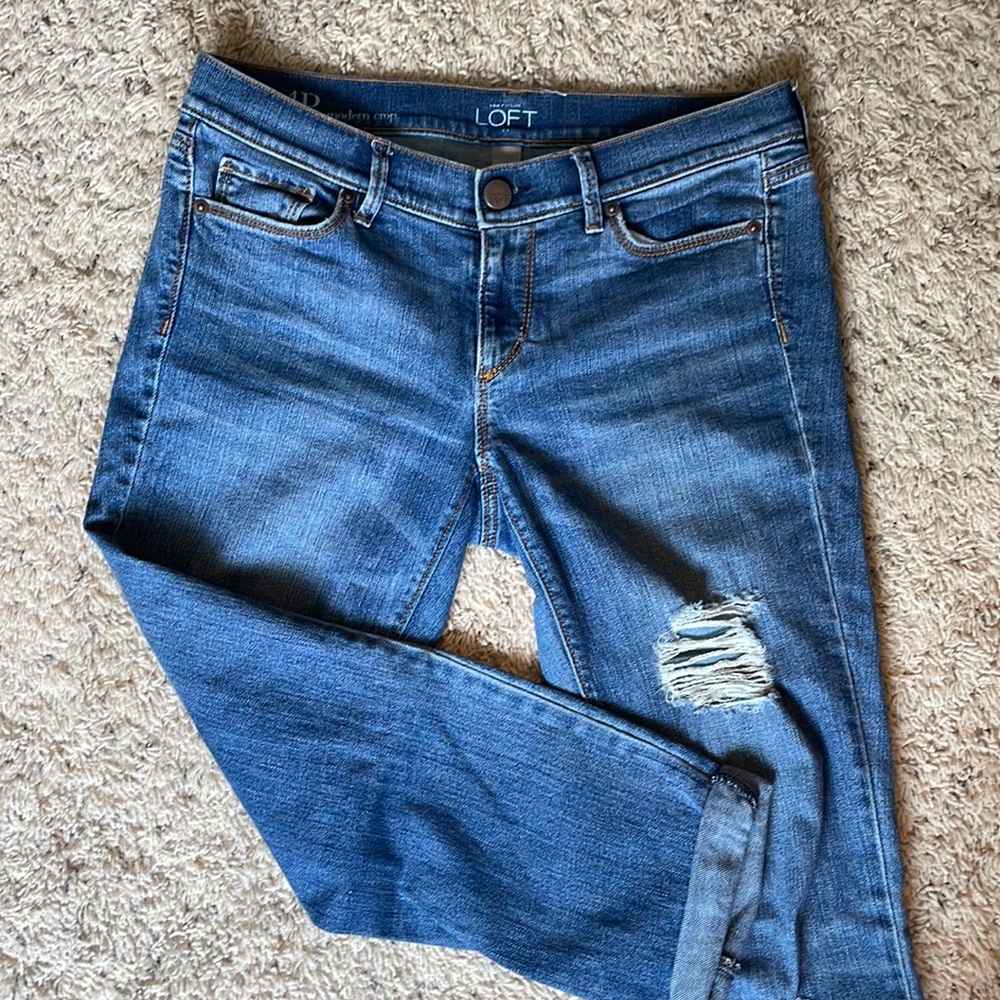 Loft Womens cropped jeans